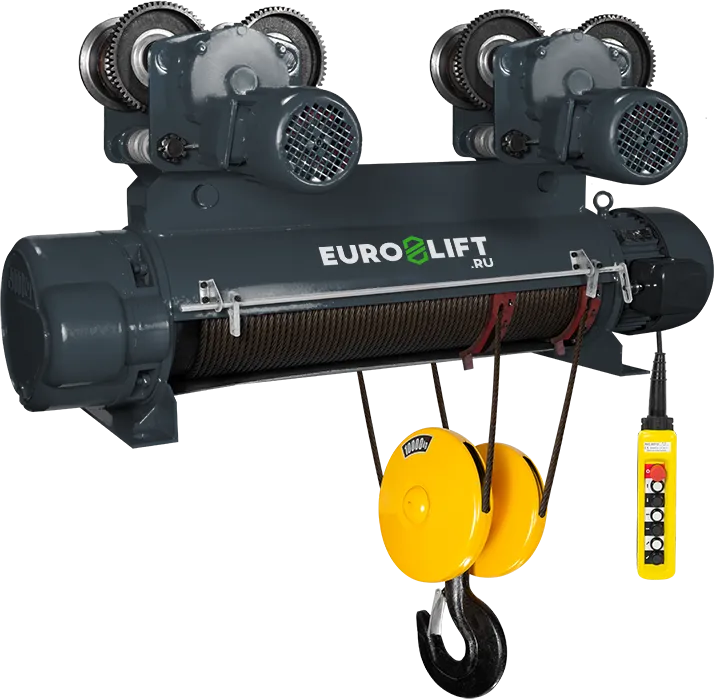 EURO-LIFT CD1 г/п 10 т, в/п 9 м Канатный тельфер передвижной